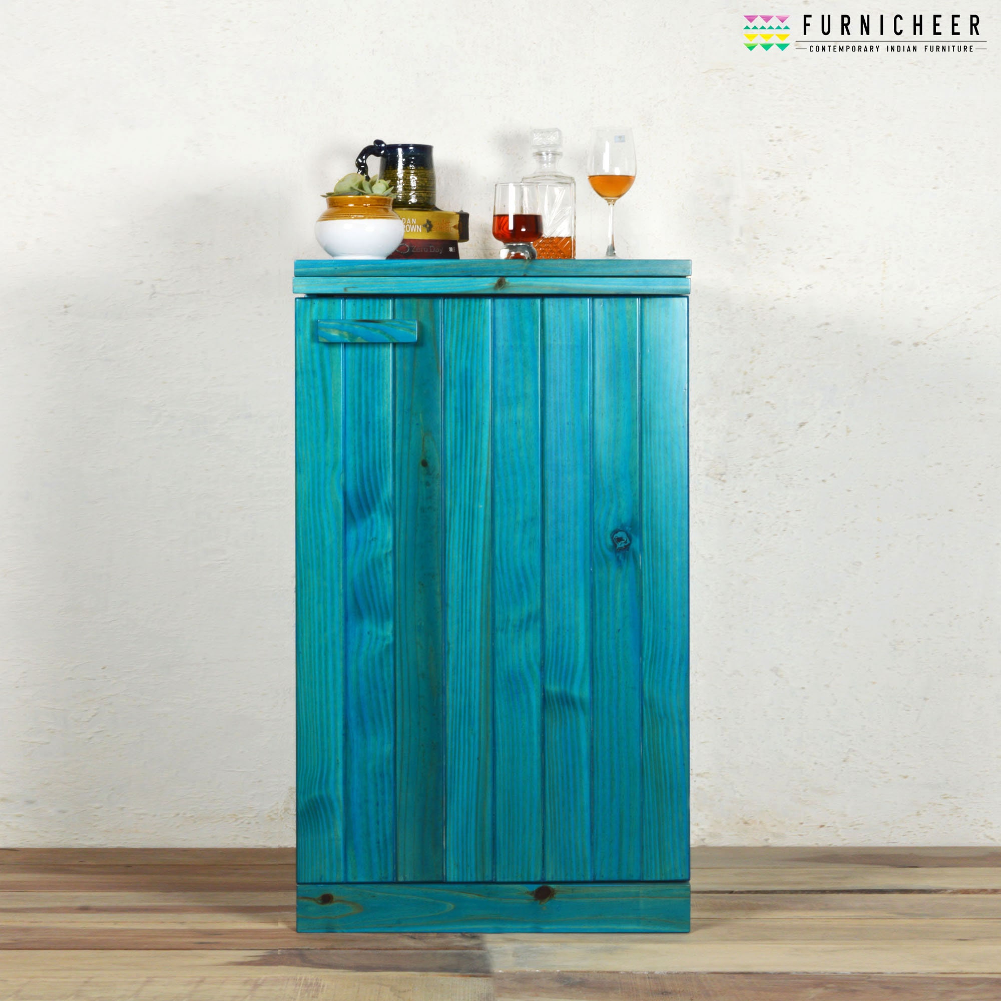 Turquoise cheap bar cabinet