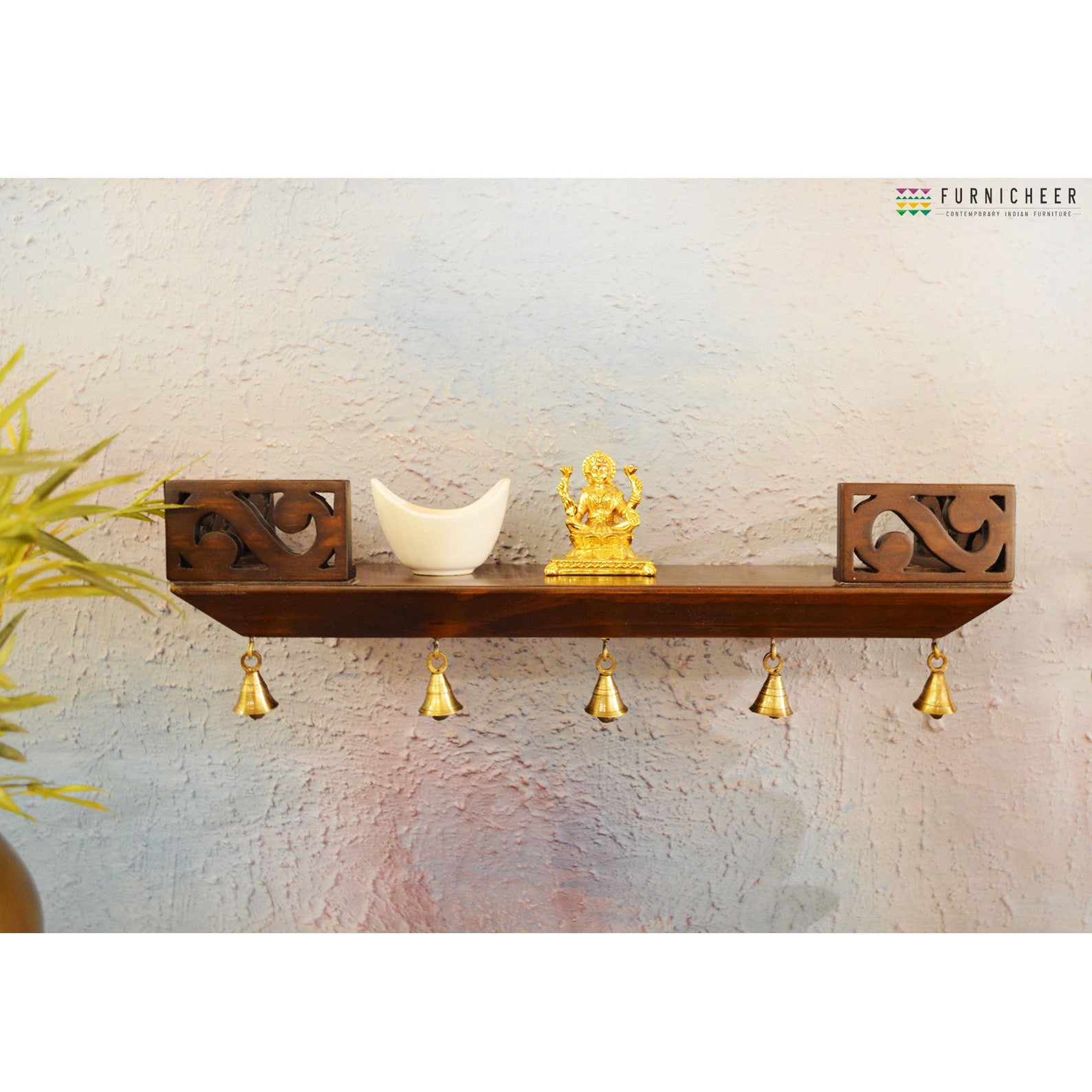 Solid Wood Handcrafted Wall Mounted Pooja Mandir Shelf With Etsy