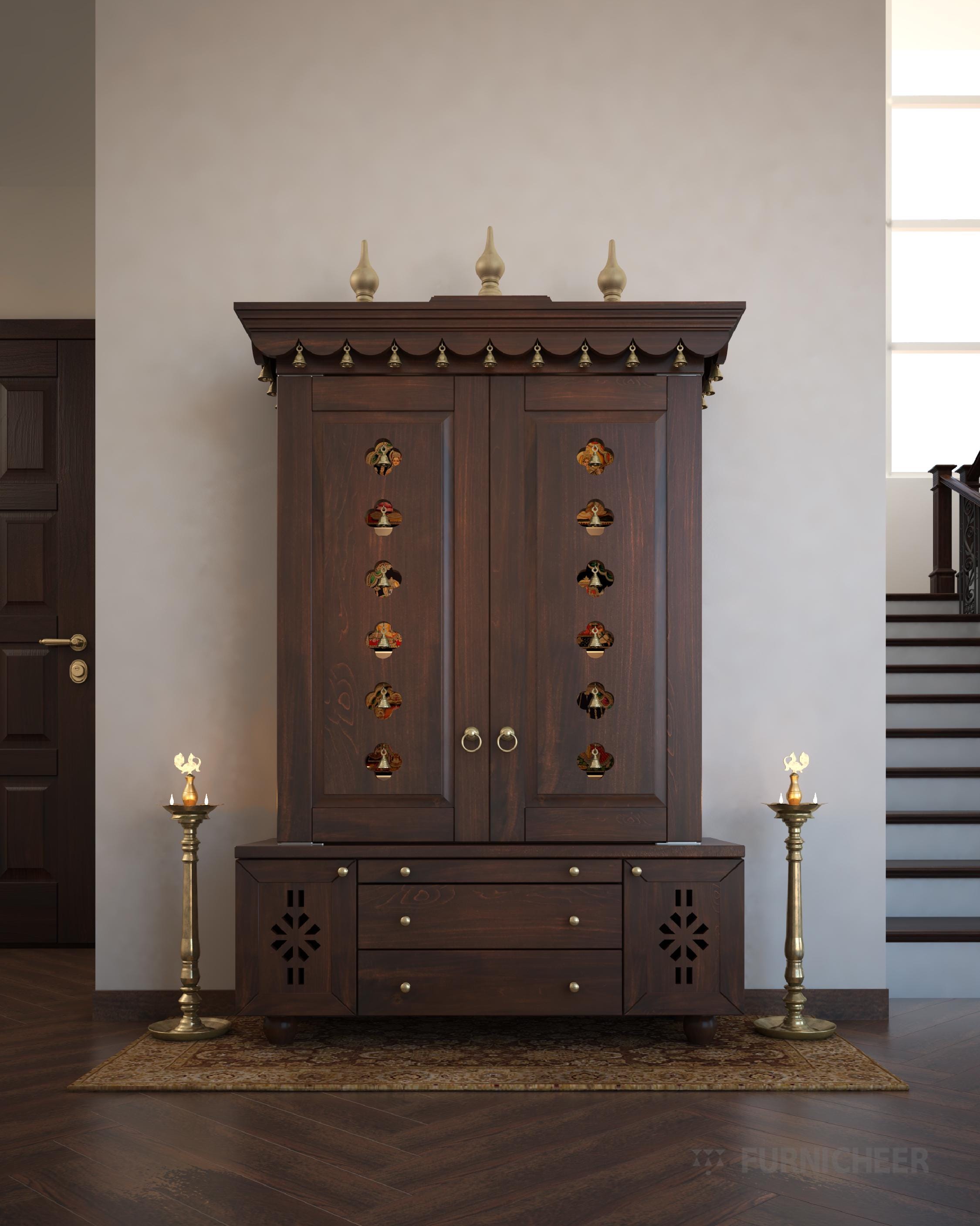 Pooja cupboard with low price discount