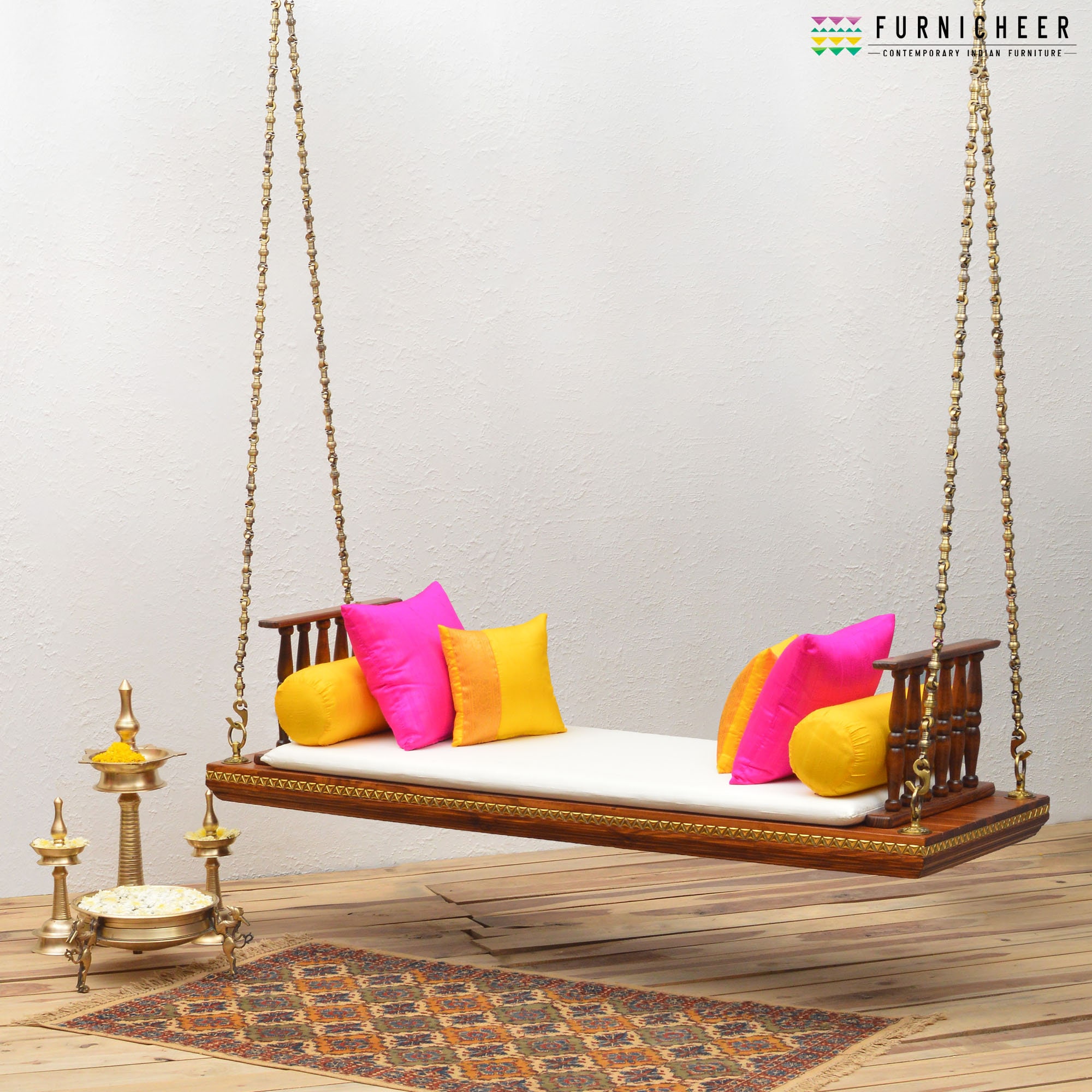 Solid Wood Handcrafted Indian Traditional Swing/jhoola Etsy UK