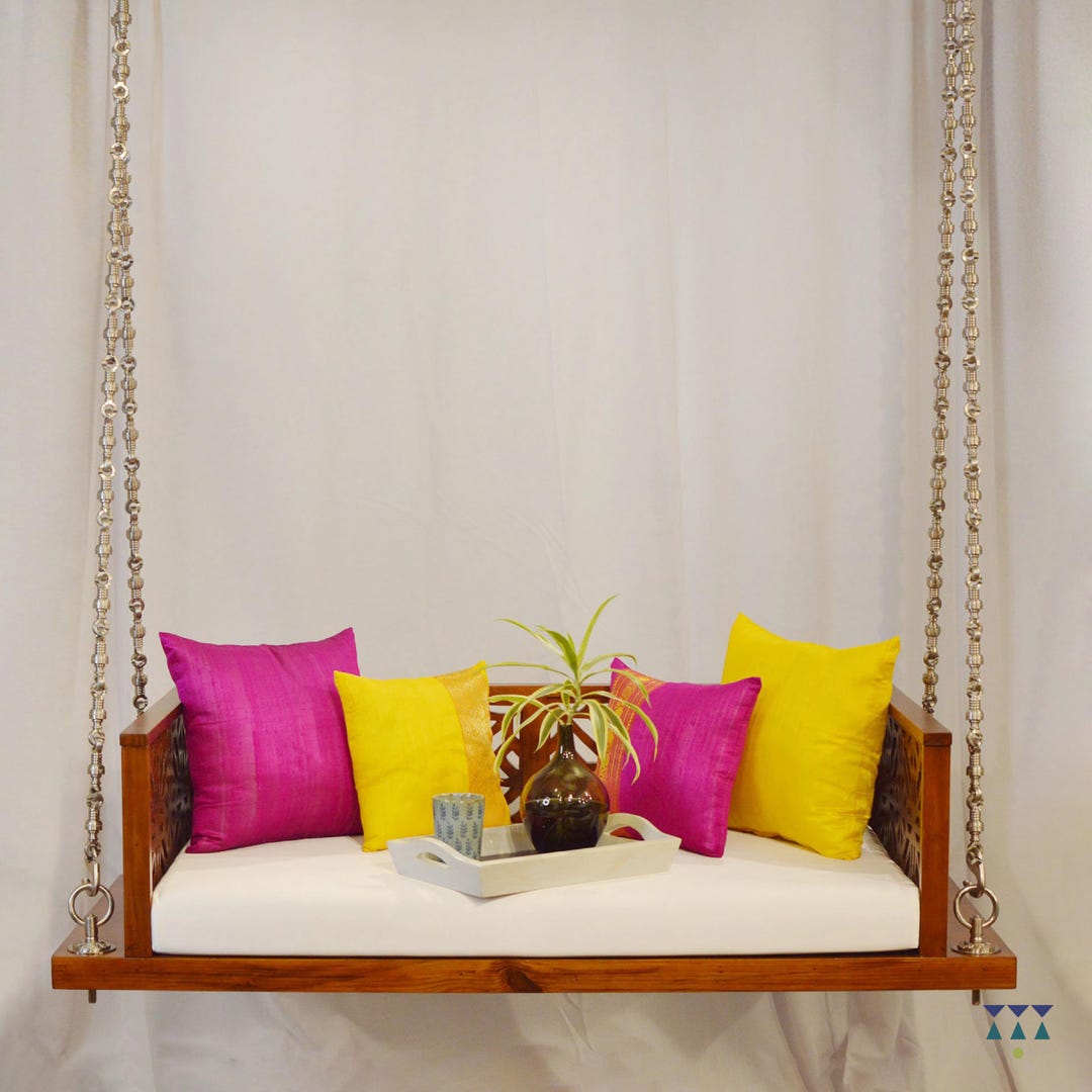 Living Room Home Swing Jhula Teak Wood Modern Jhoola In Living