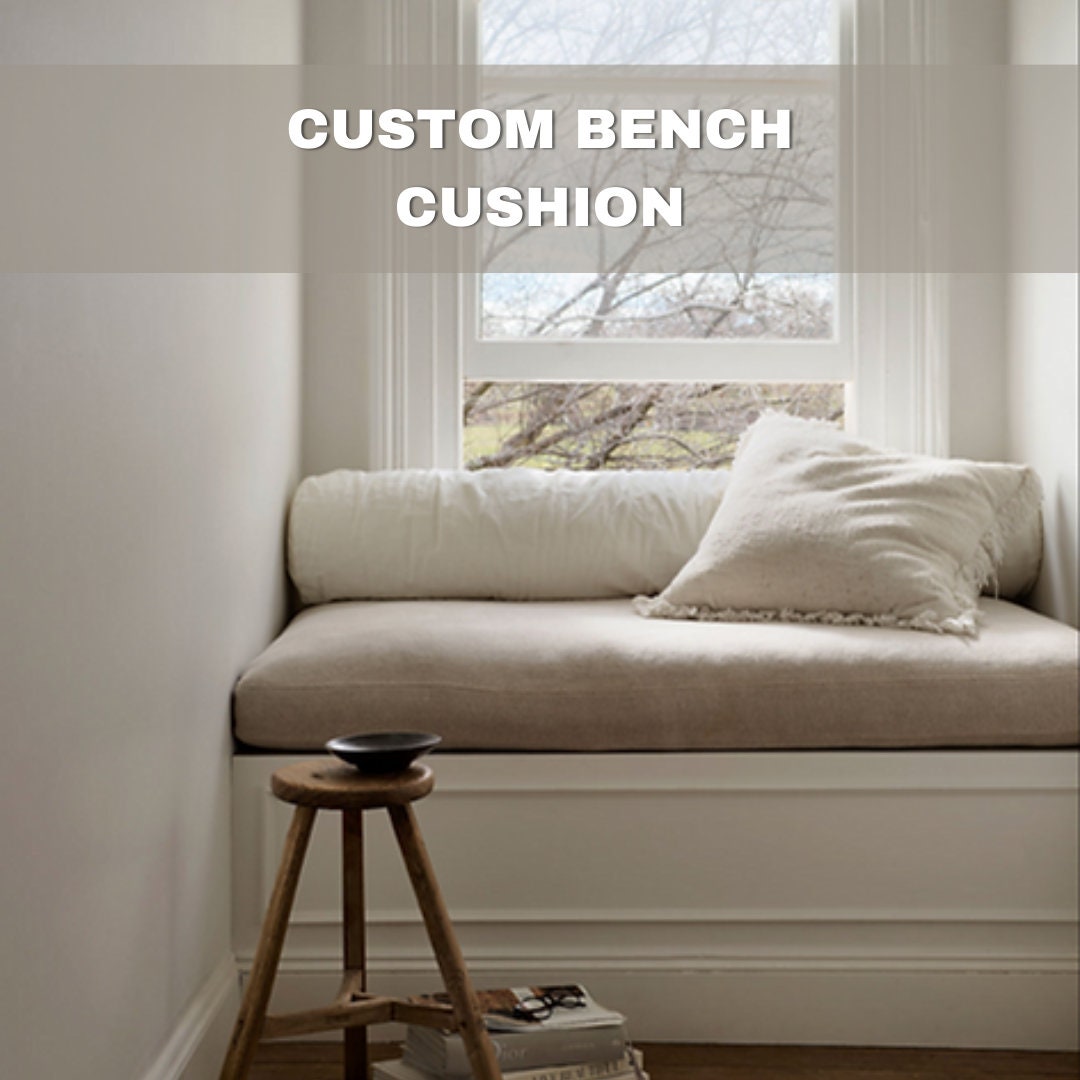 4 Bench Cushion Custom Bench Cushion Cushion for Bench Indoor Bench Cushion  Custom Velvet Bench Custom Cushion Window Seat Cushion 