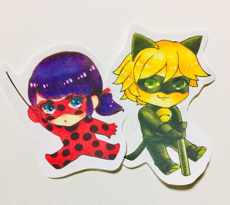 miraculous-classmate-stickers-ladybug-and-catnoir-stickers-etsy