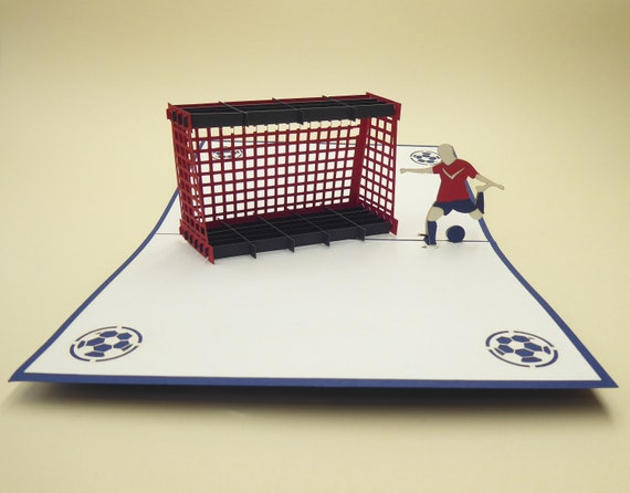 Carte Pop Up Football Etsy