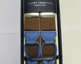 Albert Thurston Brown Rigid Leather End Braces
