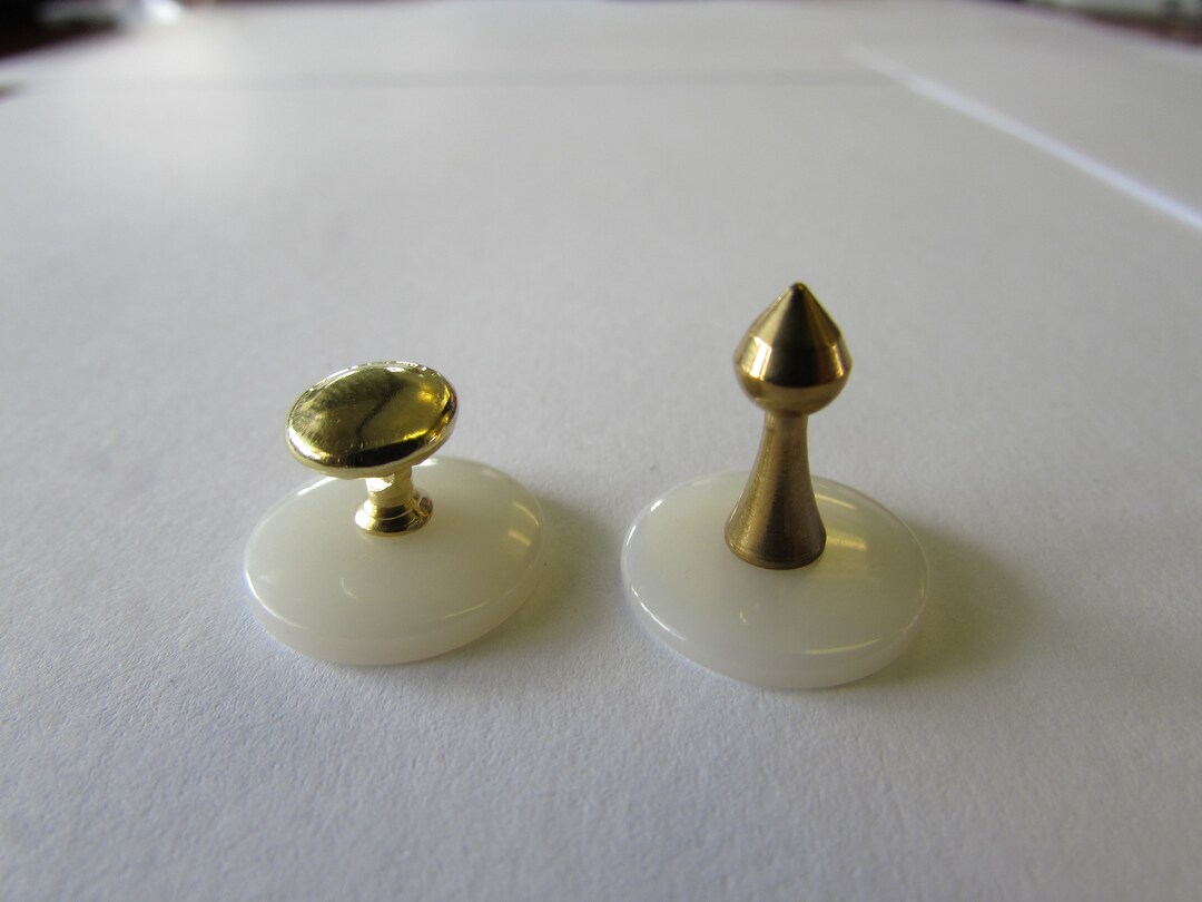 Collar Studs for Detachable Collars Spear Point Front and Back Stud Etsy