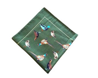 Game Bird 100% cotton handkerchiefs in various colours 55cm x 55cm