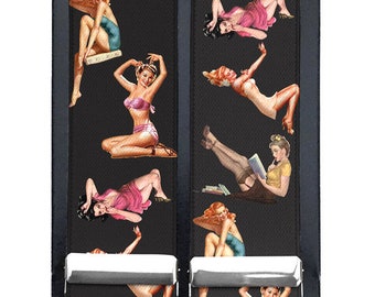 Saucy Lady Pinups 35mm Black Clip End Braces