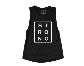 Workout Clothes, Gym Workout, Workout Tanks For Women, Funny Workout Tank, Graphic Tee, Running Shirt, Yoga Shirt, Strong Muscle Tank