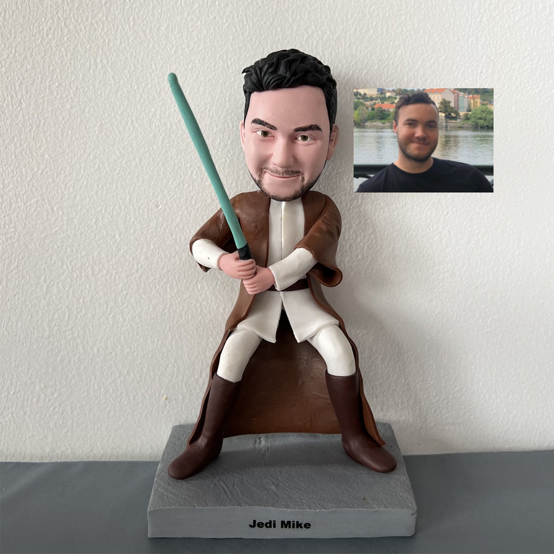 Custom Bobbleheads Male Jedi Fan Art Fully Customizable Etsy