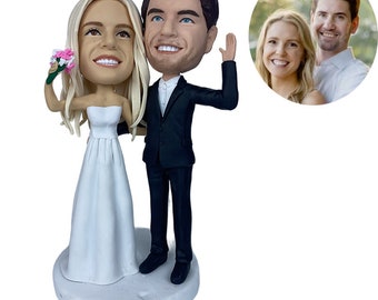 Custom Bobbleheads: Wedding Couple | Fully Customizable Bobbleheads for Couple | Personalized Bobbleheads as Best Birthday Gifts for Couples