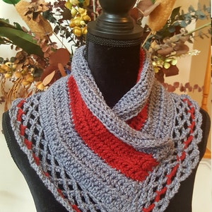 Crochet Lacy Cowl// crochet cowl, pullover neck warmer, handmade crochet