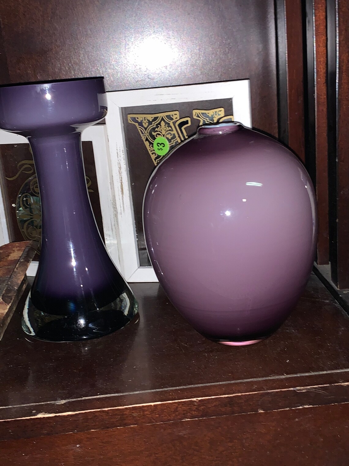 Unique Rare Beautiful Purple Vase Etsy