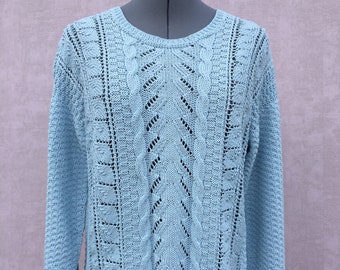 nouveau pull tricoté à la main à manches longues, #126