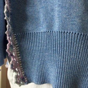 Edycled blue vest with Irish lace, 200 image 9