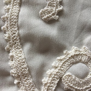 Creamy white blouse with crocheted lace, 114 image 7