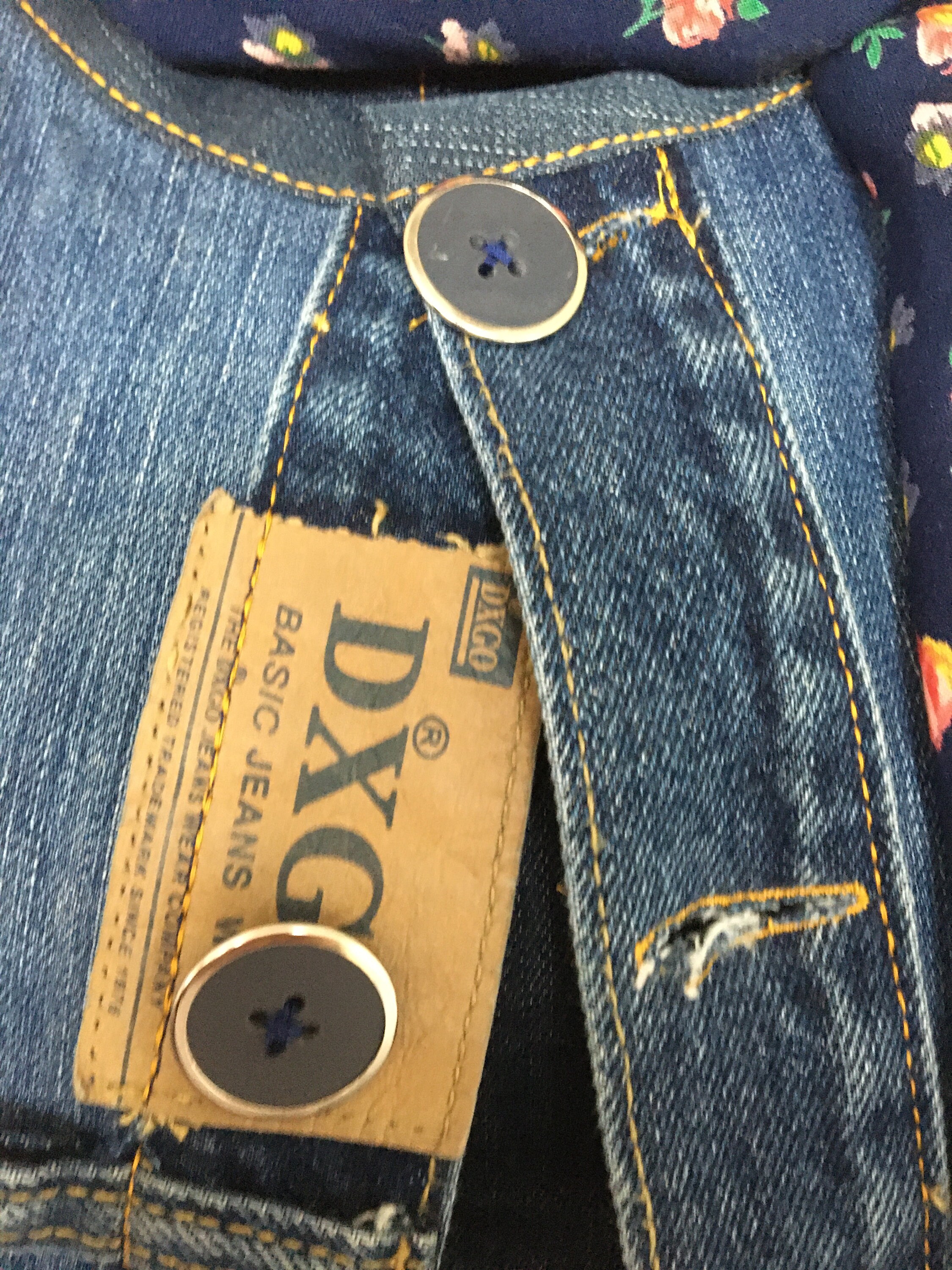 Newly Made Denim Jacket With Sashiko 