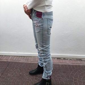 jeans boyfriend brodés à la main, 207 image 2