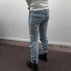 jeans boyfriend brodés à la main, 207 image 3