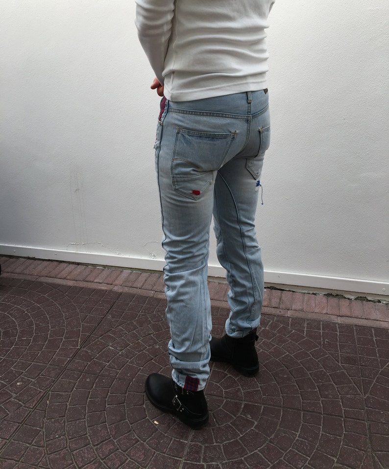 jeans boyfriend brodés à la main, 207 image 3