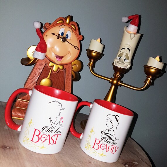 Disney Mug Beauty and the Beast Disney Mug Set Etsy