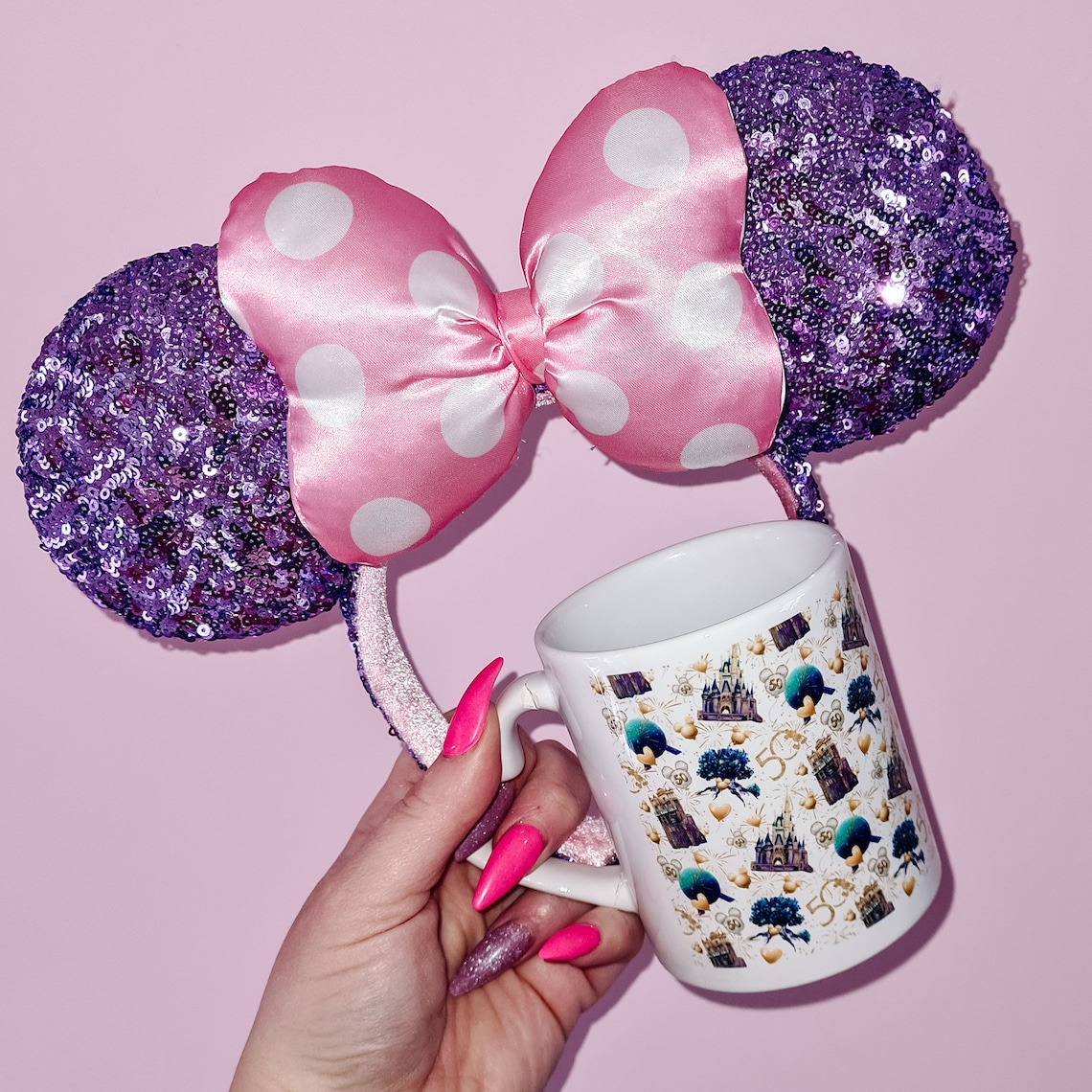 Disney Mug 50th Disney World Anniversary Mug Disney World Etsy