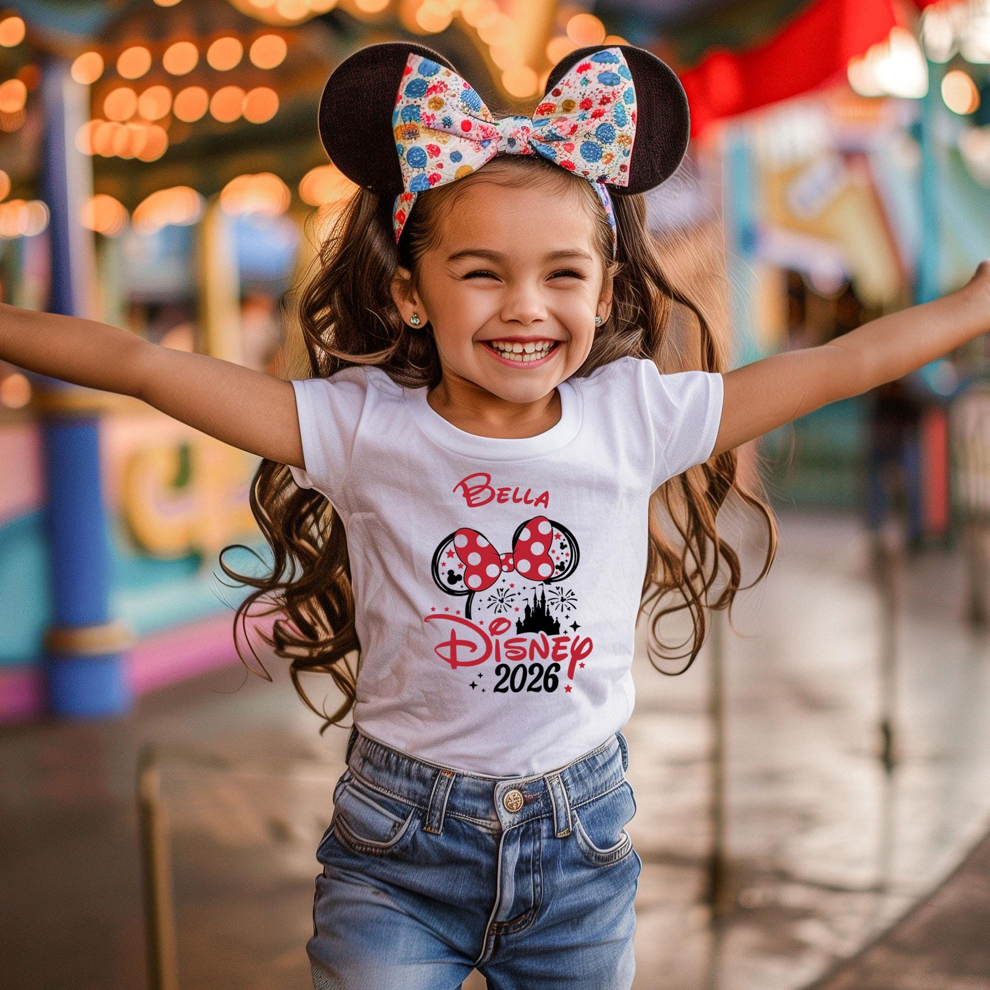 Matching Kids T Shirts for Disney Family Trip 2026 With Mickey 