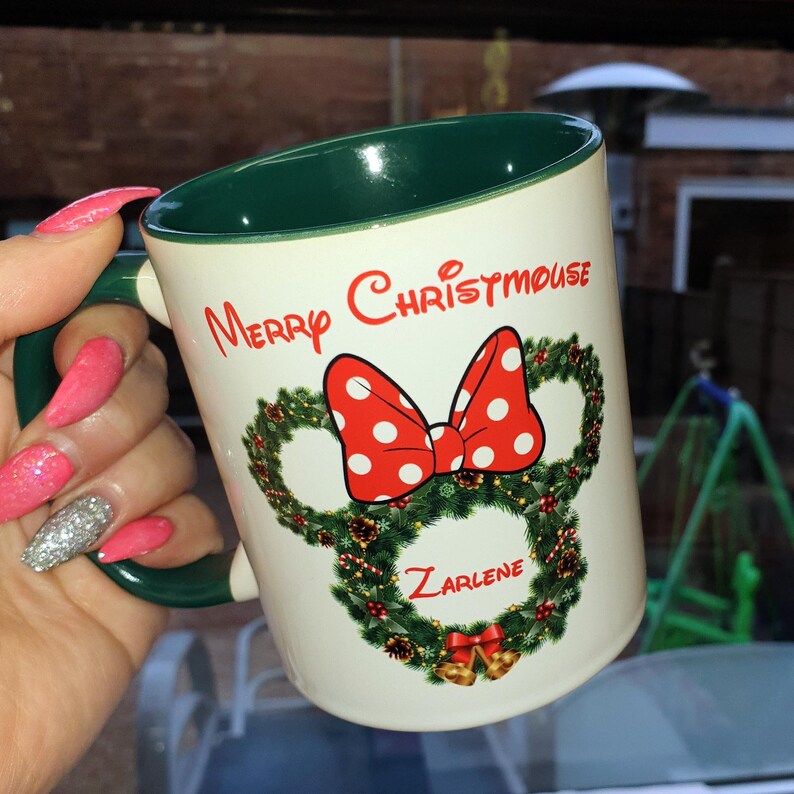 Merry Christmouse Personalised Disney Christmas Mug Perfect Etsy