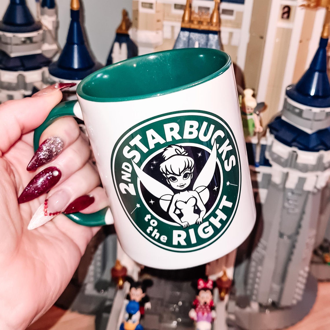 Tinkerbell Mug Starbucks Disney Mug Disney Starbucks Mug Etsy