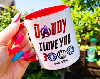 Avengers Mug for Dad, I Love You 3000, Iron Man Gift