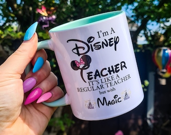 Disney Teacher Mug - End of School Term Gift - Teacher Gift