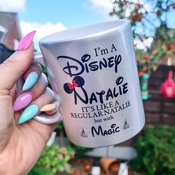 Personalised Name Disney Mug - Perfect Birthday Gift - Christmas Mug - Bridesmaid Gift - Flower Girl Gift