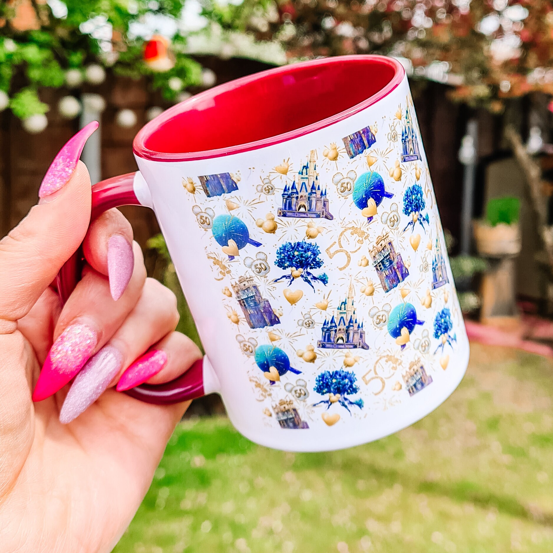 Disney Mug 50th Disney World Anniversary Mug Disney World Etsy