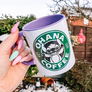 Stitch Mug - Disney Coffee Mug - Personalised Mug Gift- Lilo and Stitch - Ohana Disney Mug