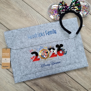 Disney Cruise Line Travel Document Wallet for Family Trip in 2026, Personalised Travel Accessory