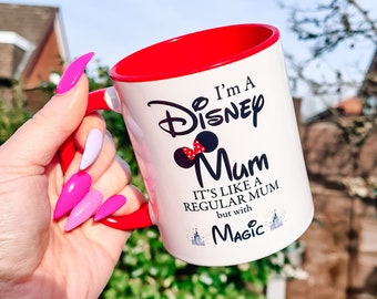 Disney Mum Mug - Mickey Mouse Mug - Minnie Mouse Mug - Valentines Day Mug for Mum - Mothers Day Mug