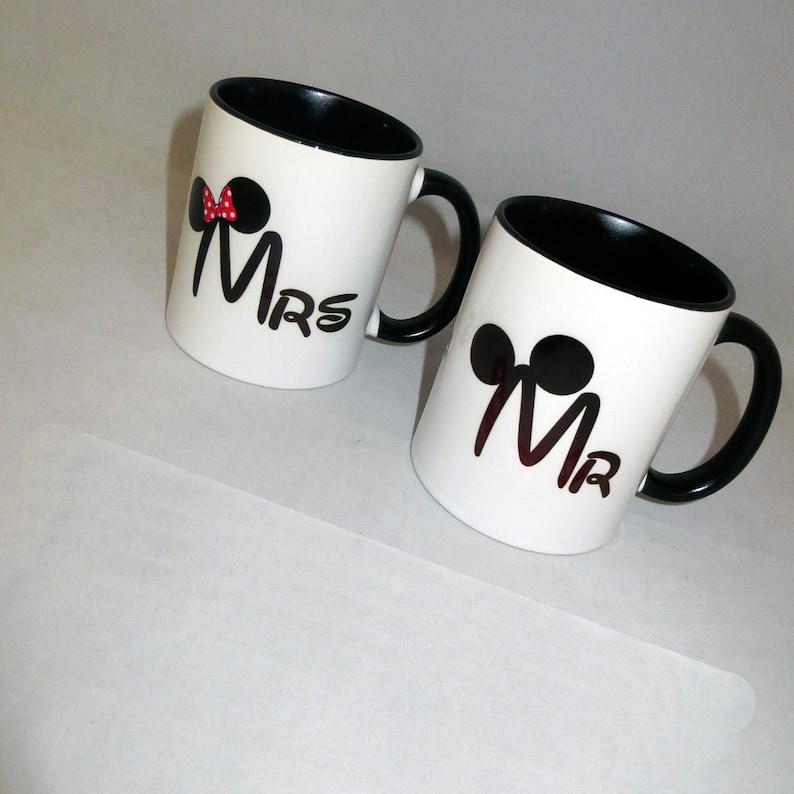 Disney Mug Set Mr & Mrs Mugs Mr and Mr Mrs and Mrs Etsy