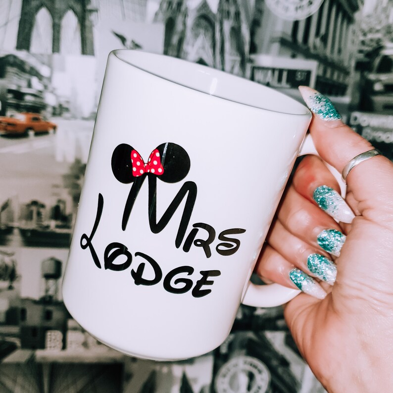 Disney Couple Mug Set Mr & Mrs Mugs Personalised Disney Etsy