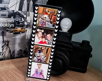 Personalised Disney Photo Stand - Film Roll Gift - Camera Roll Negative Strip Freestanding Photo Gift