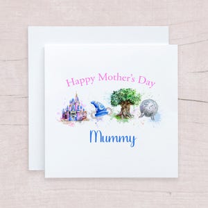 Personalised Disney Card for Any Age Birthday, Mickey Mouse Card for Birthday, Father&#39;s day, Mother&#39;s Day, Valentine&#39;s Day