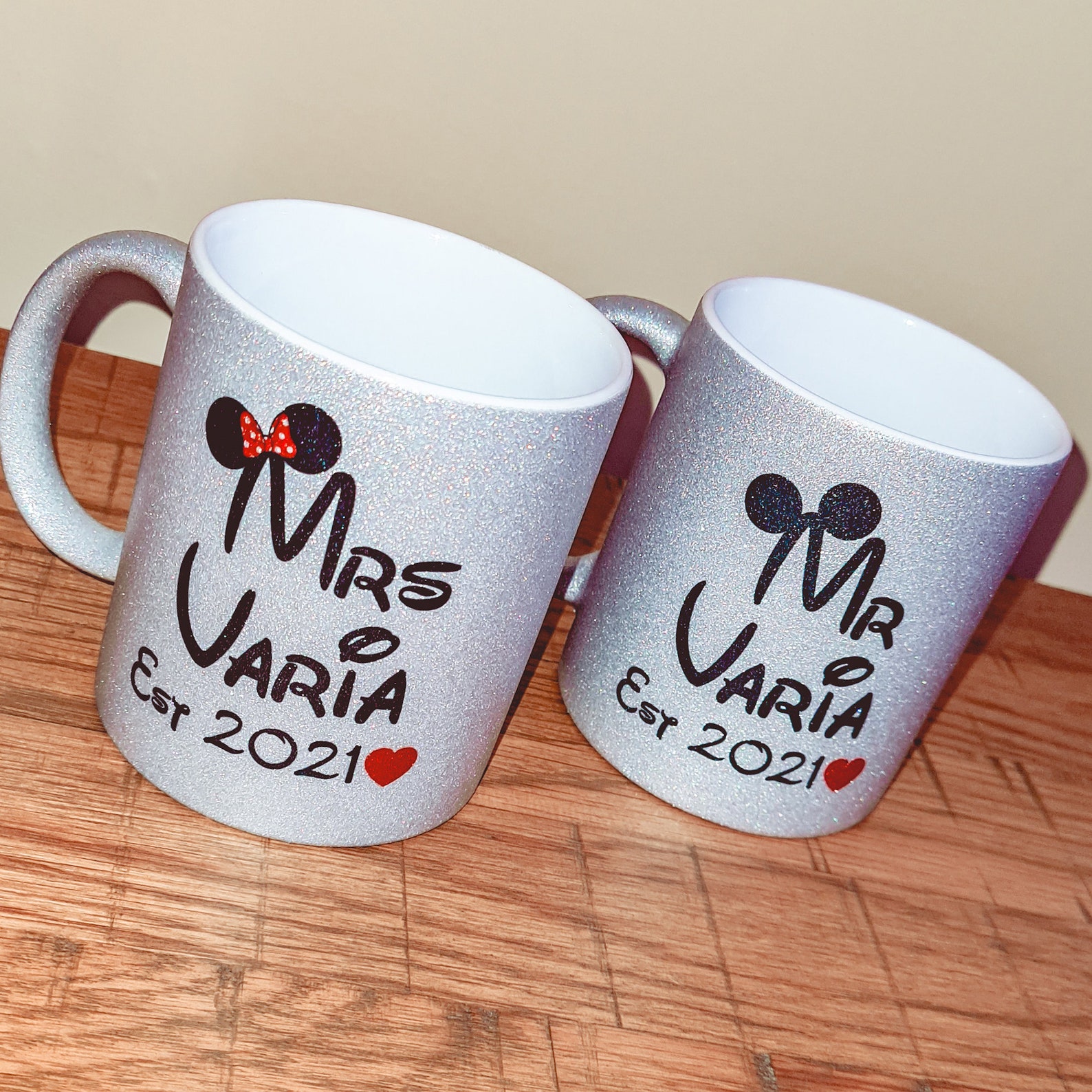 Disney Mug Set Mr & Mrs Mugs Mr and Mr Mrs and Mrs Etsy