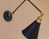 Black Wall Light Edison Retro Lamp Rustic Industrial Light Loft Vintage Design Wall Sconce Light Fixture Bathroom Bedroom Living Dinning