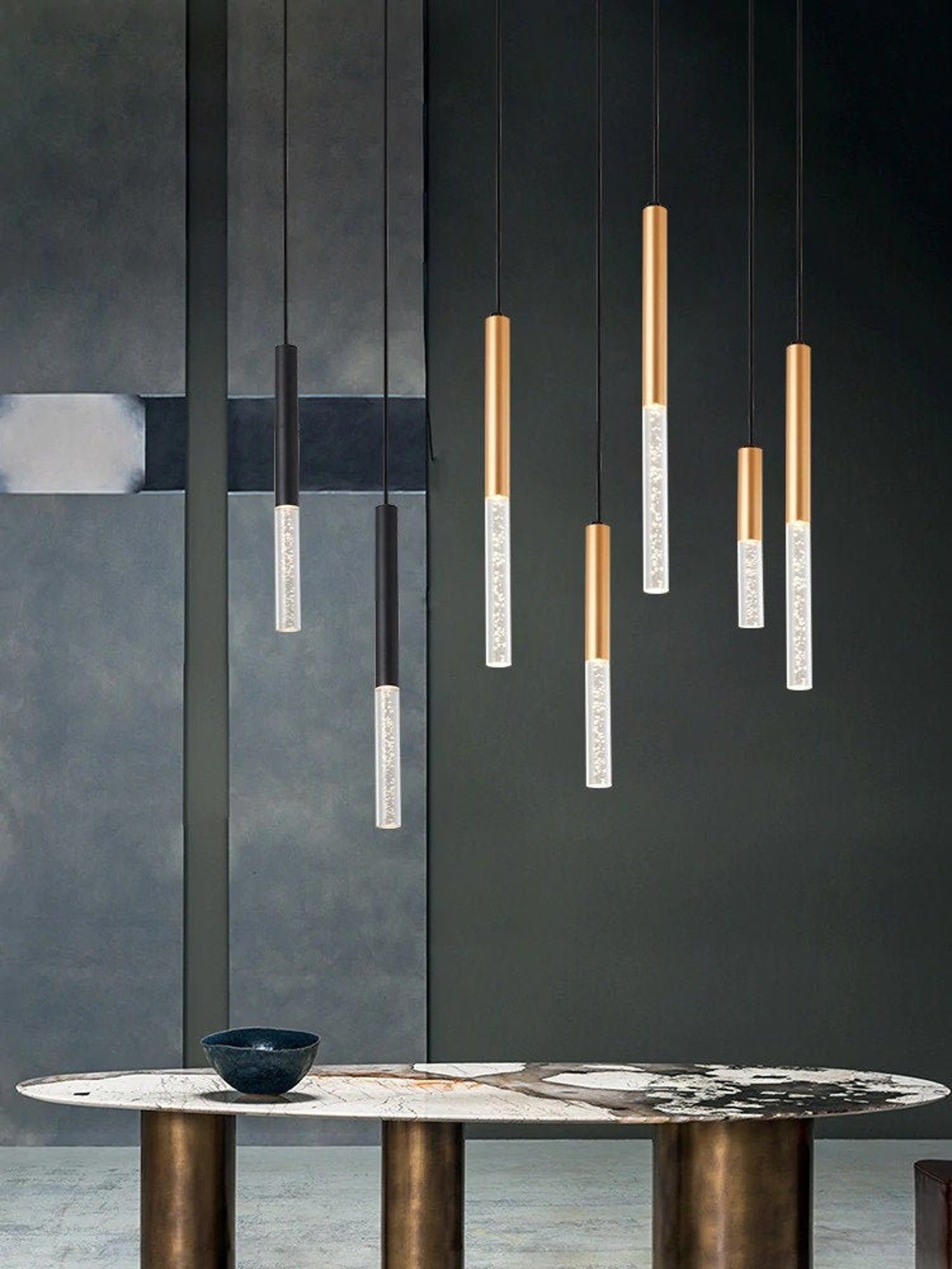 LED Drop Light Fixture Kitchen Lighting Pendant Light Etsy