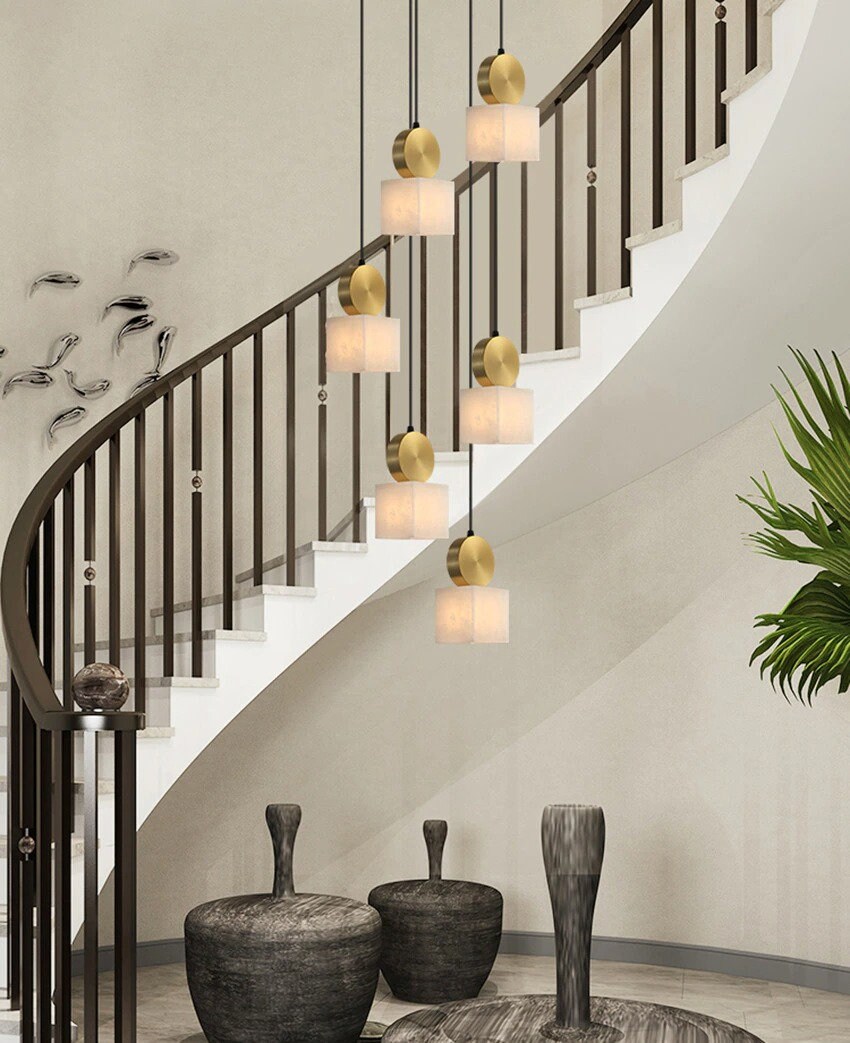 Marble Pendant Light Ceiling Light Pendant Lighting Hanging Etsy