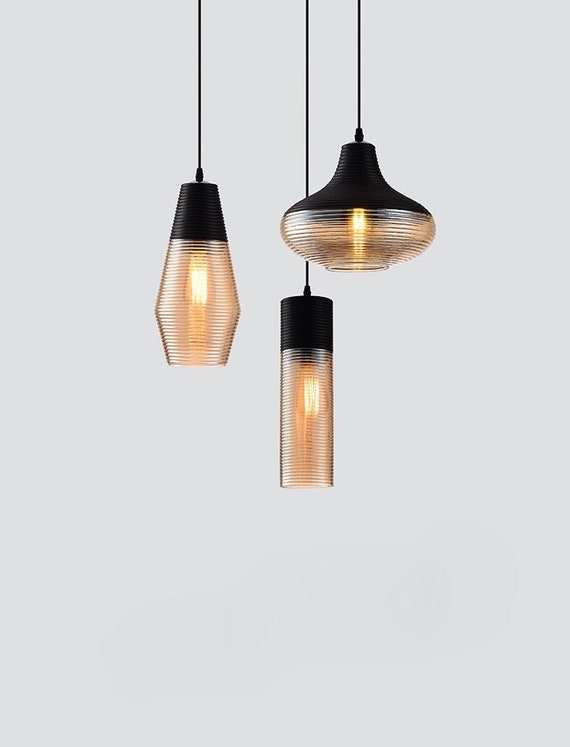 Glass Pendant Light Ceiling Light Pendant Lighting Hanging Etsy