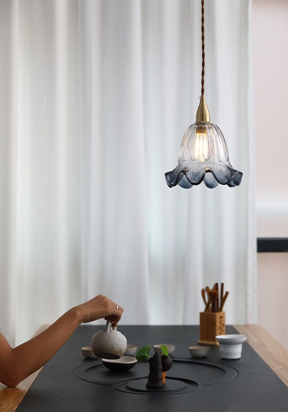 dilemma vat Dislocatie Messing glas hanglamp helder plafondlamp hanglamp - Etsy Nederland