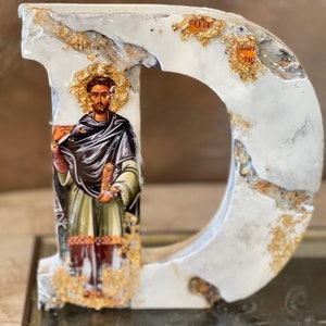 Lettera di San Damiano D arte Icona religiosa personalizzato cattolico cristiano ortodosso battesimo comunione matrimonio compleanno regalo
