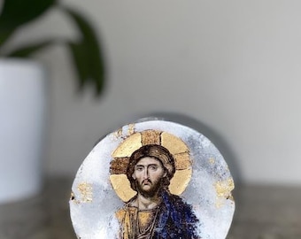 Religieus icoon Jezus Christus Katholiek Gunst bombonieri cadeau doop verloving verjaardagscadeau Orthodox