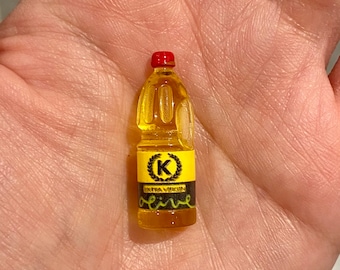 Miniature Dollhouse Olive oil cooking food kitchen fresh decor doll 1:12