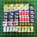 Miniature Dollhouse SET OF 6 cleaning kitchen laundry bathroom wipes bin liners bags washing sponge doll chips food snacks 1:12 Blythe 